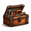 Toolbox Clipart in Chiaroscuro Art Style: Vector & 4K