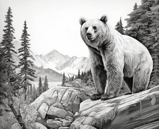 Develop Smarts: Bear Coloring Pages for Kids
