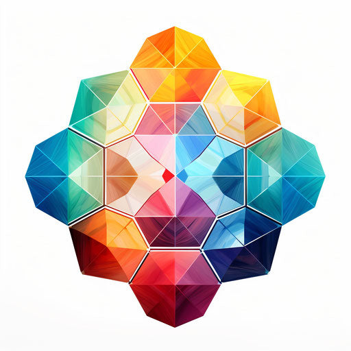 Vector & 4K Hexagon Clipart in Chiaroscuro Art Style