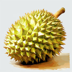 4K Durian Clipart in Oil Painting Style: Vector & SVG