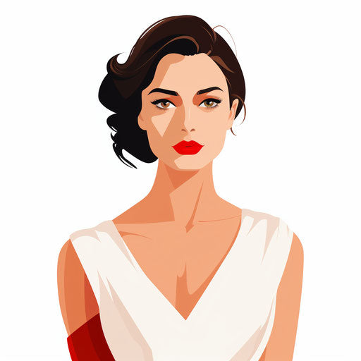 Woman Clipart in Minimalist Art Style: 4K, Vector & SVG Clipart