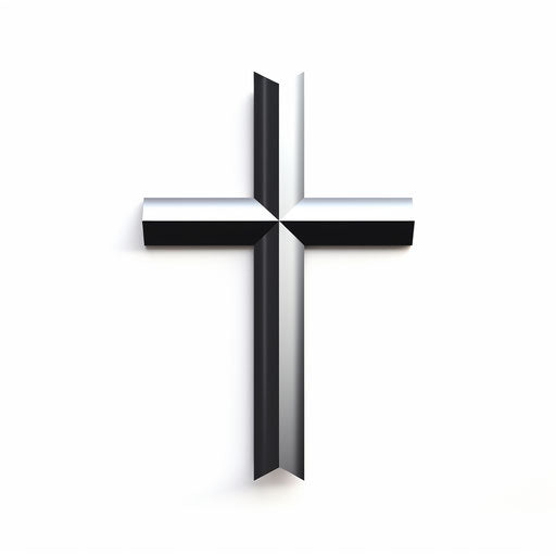 4K Vector Cross Clipart in Minimalist Art Style