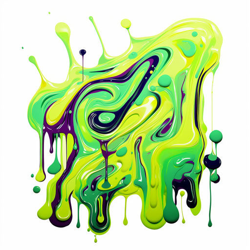 Slime Clipart in Impressionistic Art Style: 4K Vector & SVG