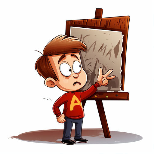 Attention Clipart in Chiaroscuro Art Style Art: High-Res 4K & Vector