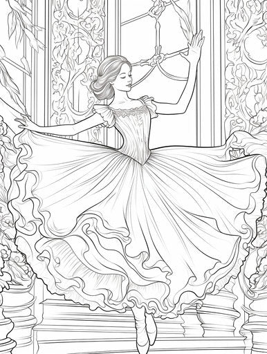 Child-Friendly Ballerina Coloring Pages - Learn & Grow