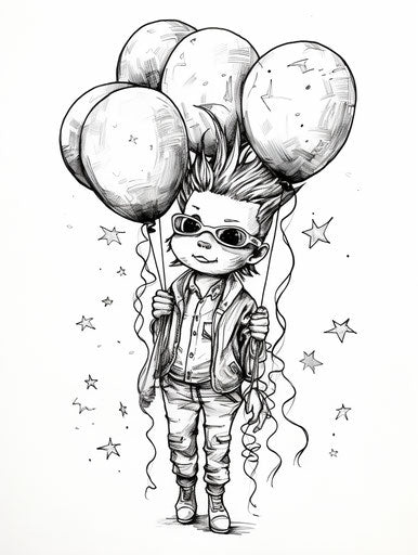 Dexterity & Fun: Happy Birthday Coloring Pages for Kids