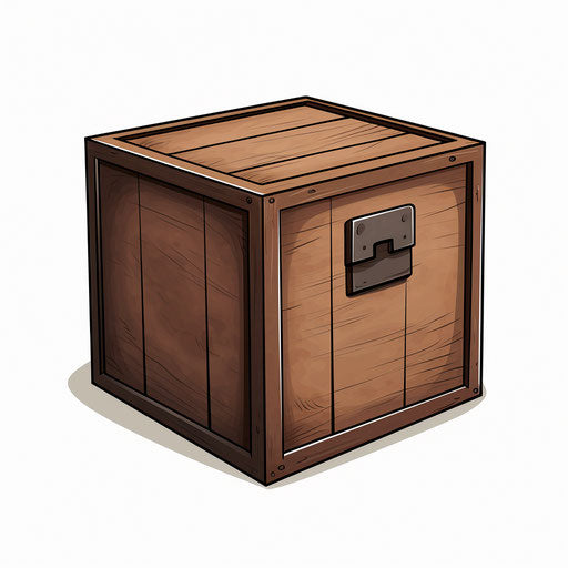 Box Clipart in Chiaroscuro Art Style: Vector & 4K