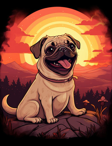 Wisdom in Whiskers: Pictures Of A Pug Dog Wisdom