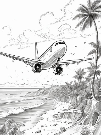 Hands-On Fun: Aeroplane Coloring Pages for Kids