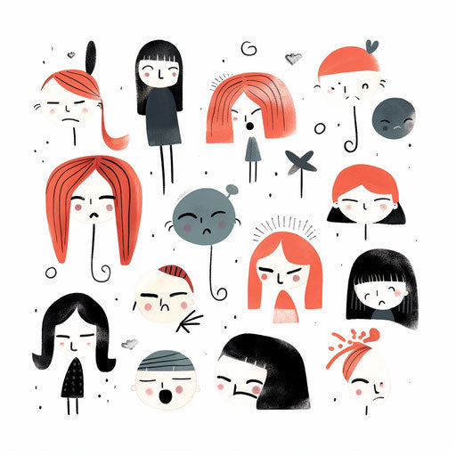 Vector & 4K Feelings Clipart in Minimalist Art Style