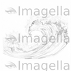Wave Clipart in Oil Painting Style: 4K Vector Clipart