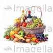 Grocery Clipart in Oil Painting Style: 4K Vector & SVG