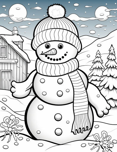 Child-Friendly Winter Coloring Pages - Learn & Grow