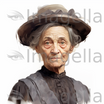 Aunt Clipart in Oil Painting Style: 4K & SVG