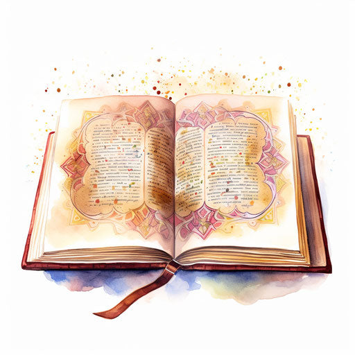 Quran Clipart in Impressionistic Art Style: 4K Vector & SVG
