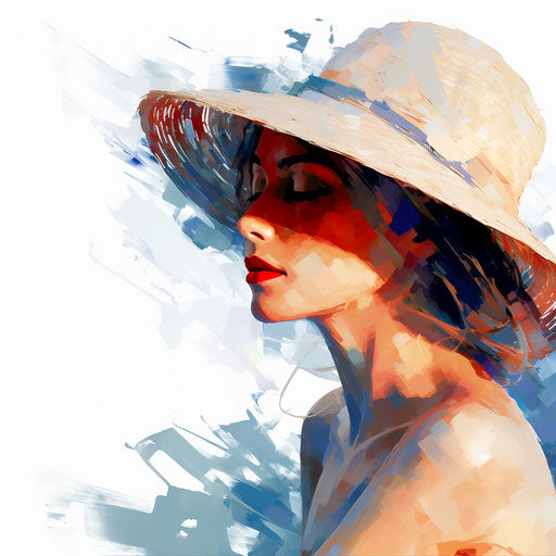 July Image in Impressionistic Art Style: Vector Clipart in 4K