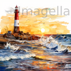 Cape Clipart in Oil Painting Style: 4K & SVG