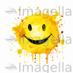 Smiley Face Clipart in Oil Painting Style: 4K Vector & SVG