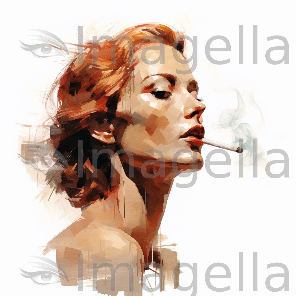4K Cigarette Clipart in Oil Painting Style: Vector & SVG