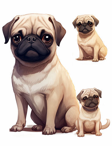 Harmony in Pictures Of A Pug Dog - A Symphony in Pictures