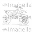 4K Vector Dirt Bike Clipart in Minimalist Art Style