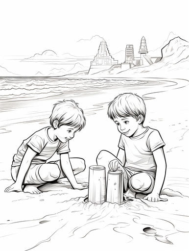 Creative Fun for Family: Beach Coloring Pages