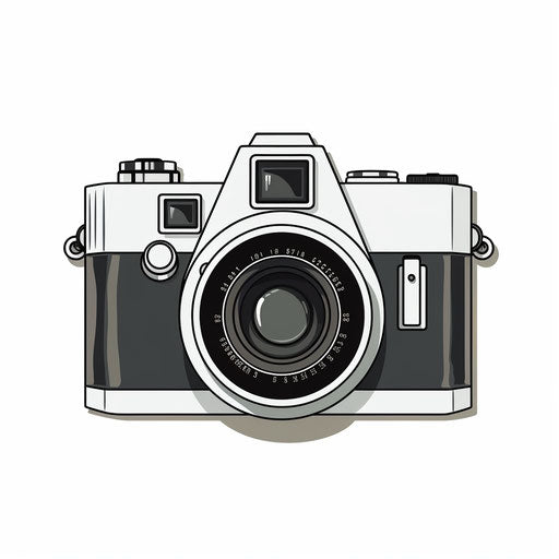 Film Camera Clipart: 4K & Vector in Minimalist Art Style