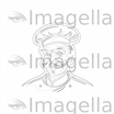 4K Vector Chef Clipart in Minimalist Art Style
