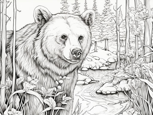Child-Friendly Bear Coloring Pages - Learn & Grow