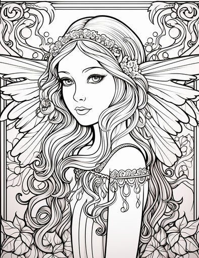 Indulge in Fairy Coloring Pages - Creative Bliss