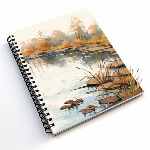 Notepad Clipart in Oil Painting Style: HD Vector & 4K