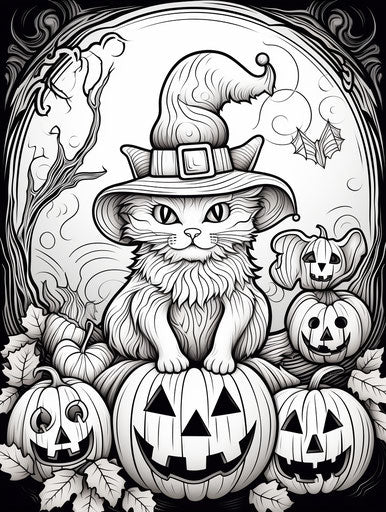 Hands-On Fun: Halloween Coloring Pages for Kids