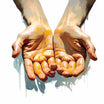 Hands Clipart in Oil Painting Style: 4K Vector Clipart