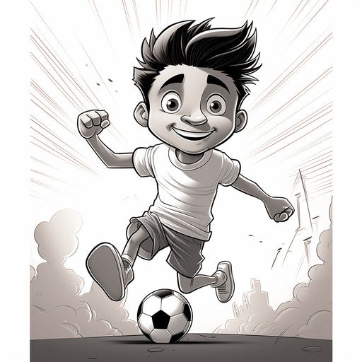 Child Development with Football Coloring Pages