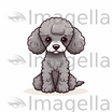 Poodle Clipart in Minimalist Art Style: 4K & Vector