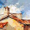 Roof Clipart in Impressionistic Art Style: Vector & 4K