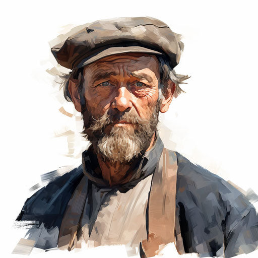 4K Vector Character Clipart in Oil Painting Style