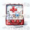 First Aid Kit Clipart in Impressionistic Art Style: 4K Vector Clipart