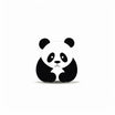 High-Res 4K Panda Clipart in Minimalist Art Style