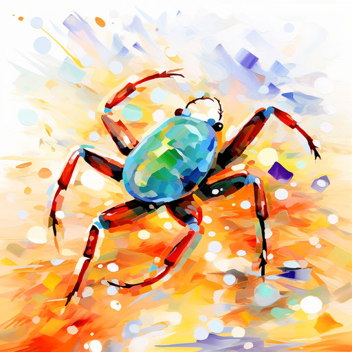 Tick Clipart: 4K & Vector in Impressionistic Art Style