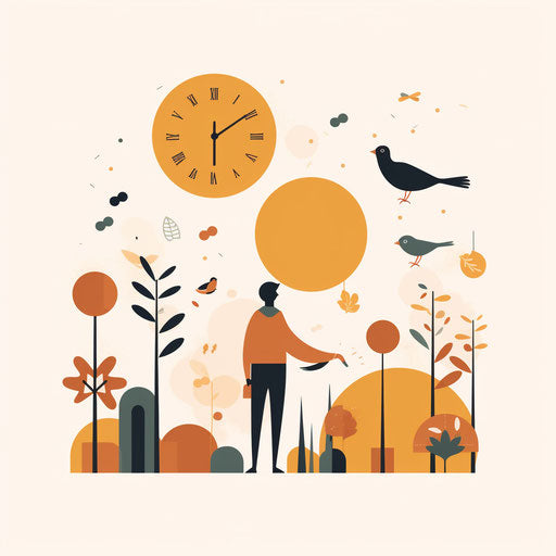 Day Clipart in Minimalist Art Style: Vector & 4K