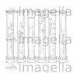 4K Test Tube Clipart in Impressionistic Art Style: Vector & SVG