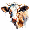 Cow Clipart in Impressionistic Art Style: Vector & 4K