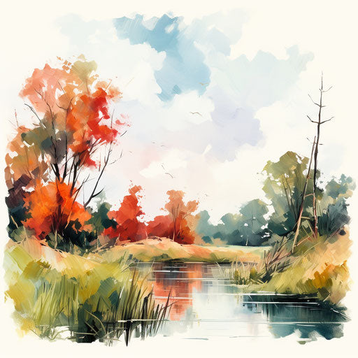 4K Vector Weekend Clipart in Oil Painting Style