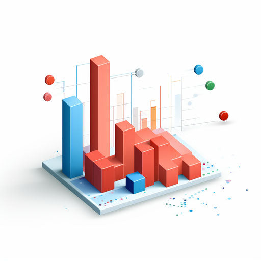 Statistics Image in Minimalist Art Style: Vector Clipart in 4K