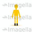Yellow Clipart in Minimalist Art Style: 4K & SVG