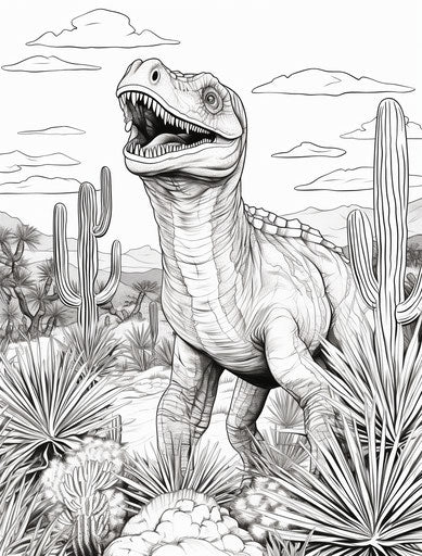 Child's Play & Skill: Dinosaur Coloring Pages