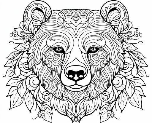 Fun Bear Coloring Pages - Enhance Dexterity