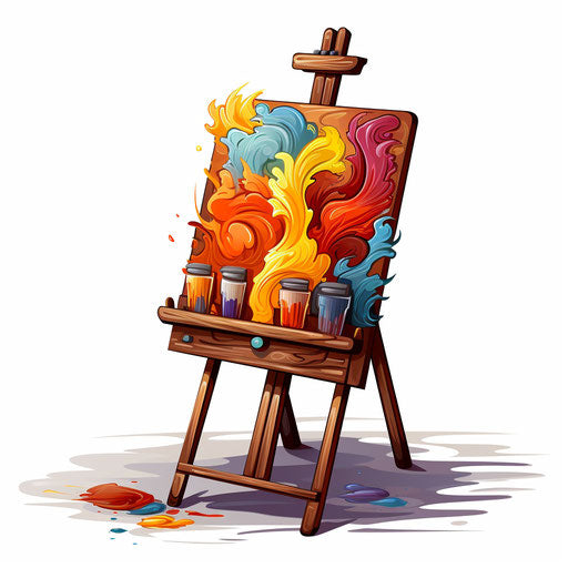 Board Clipart in Oil Painting Style: 4K & Vector