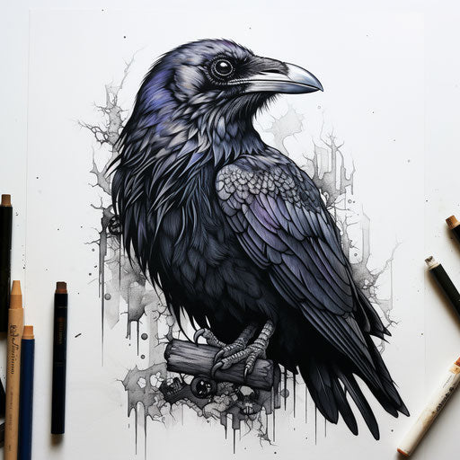 Crow Tattoo - Embody your unique essence